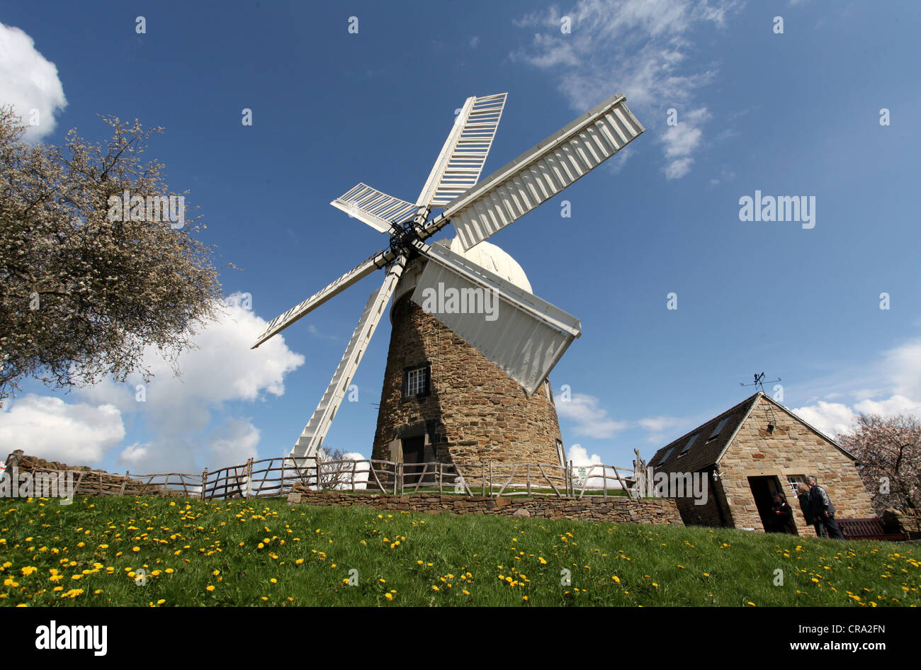 Heage Working Windmill in the Derbyshire Peak District Stock Photo