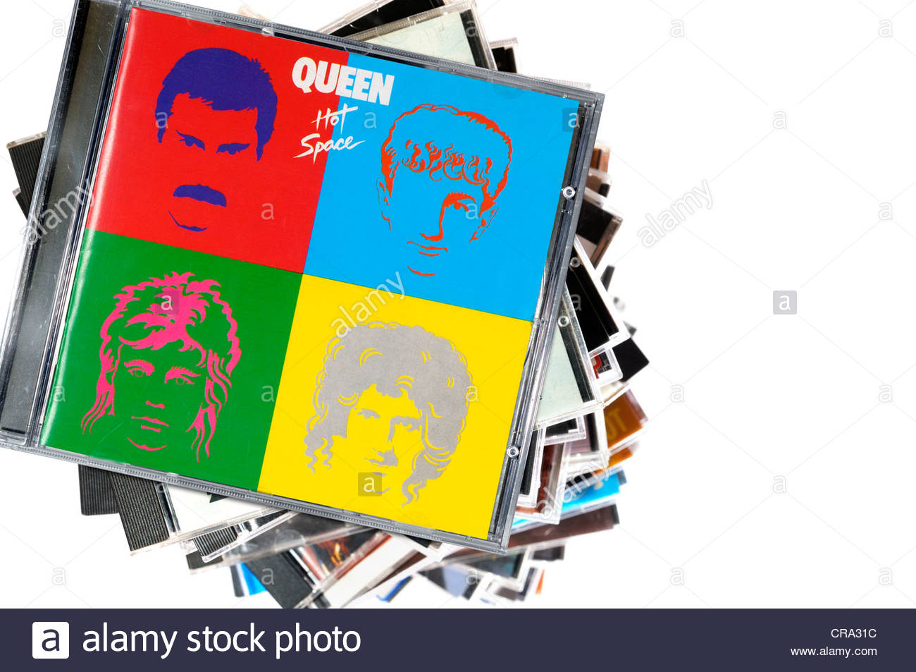 Queen Album Hot Space Cd Cases England Stock Photo Alamy