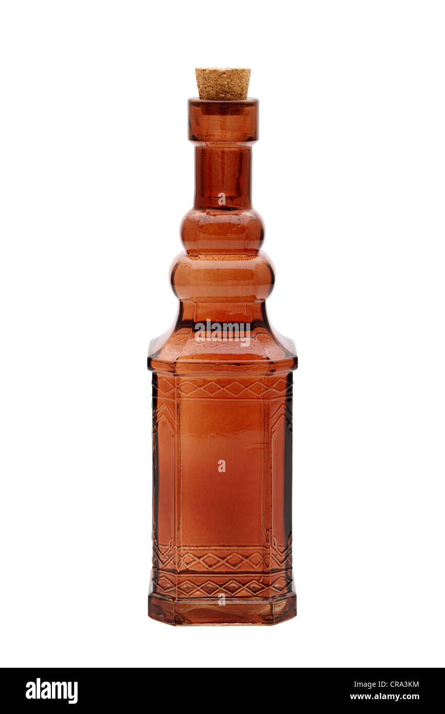 Vintage bottle isolated on white background Stock Photo - Alamy
