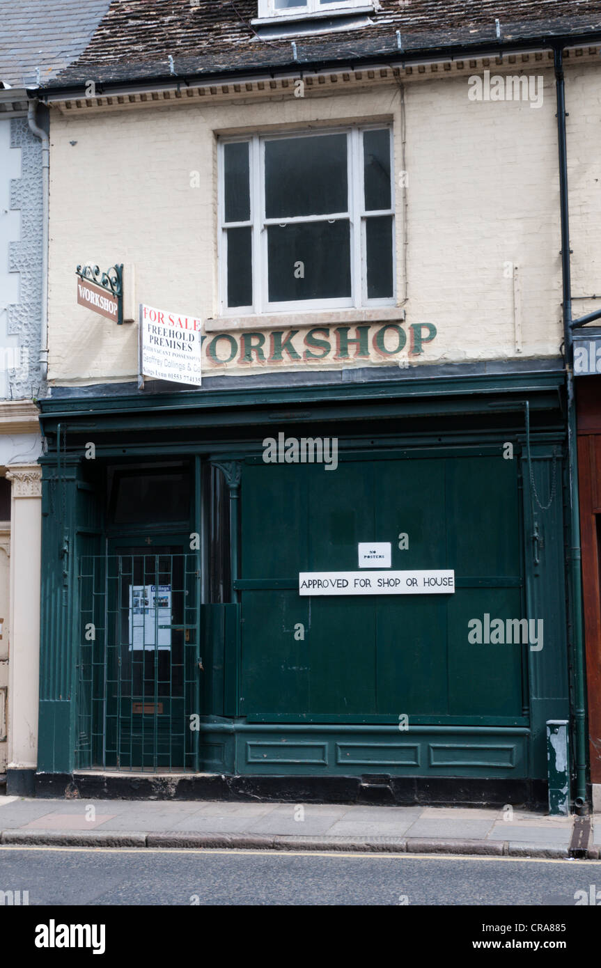 A freehold for sale with permission to convert to a shop or