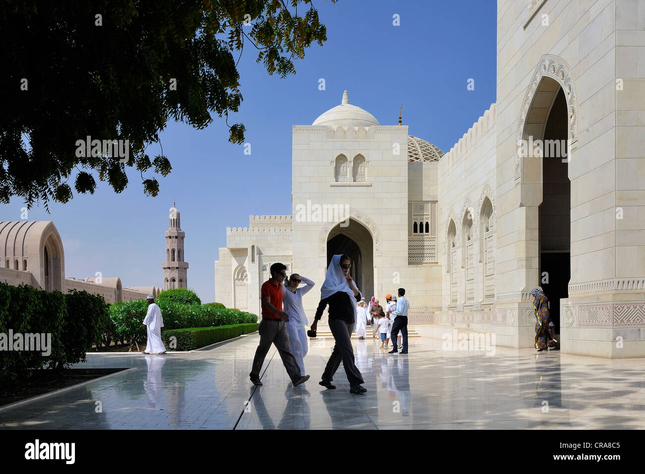 The Sultan Qaboos Grand Mosque in Muscat, the capital of Oman, Middle East Stock Photo