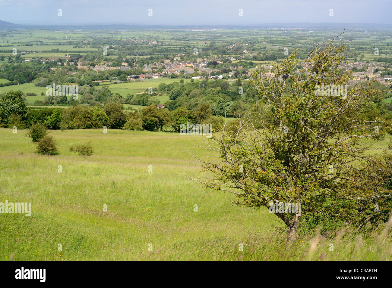 Broadway, Cotswolds, from the Cotswold Way Stock Photo Alamy