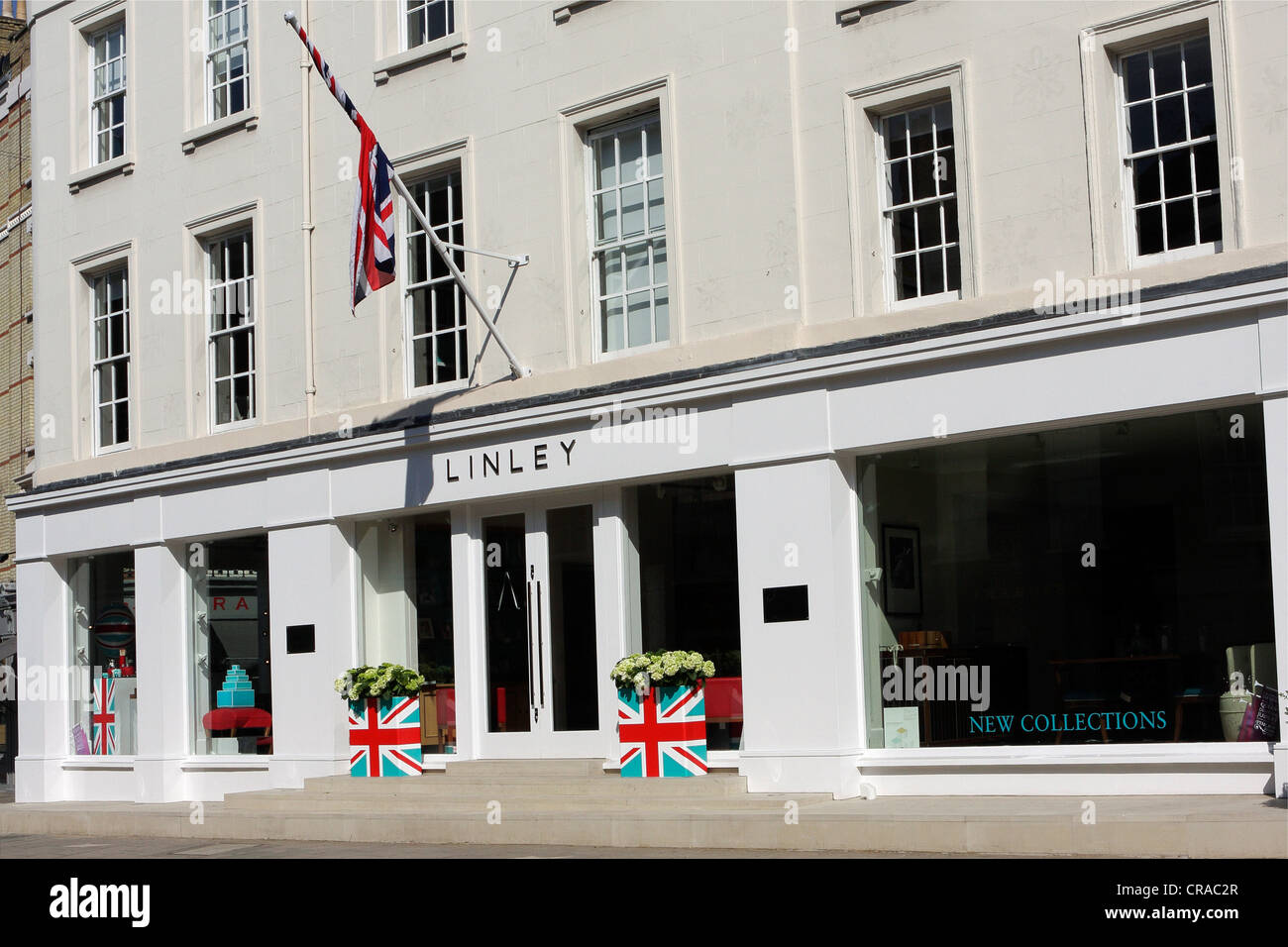 Front facade of the high end furniture and fine goods store Linley