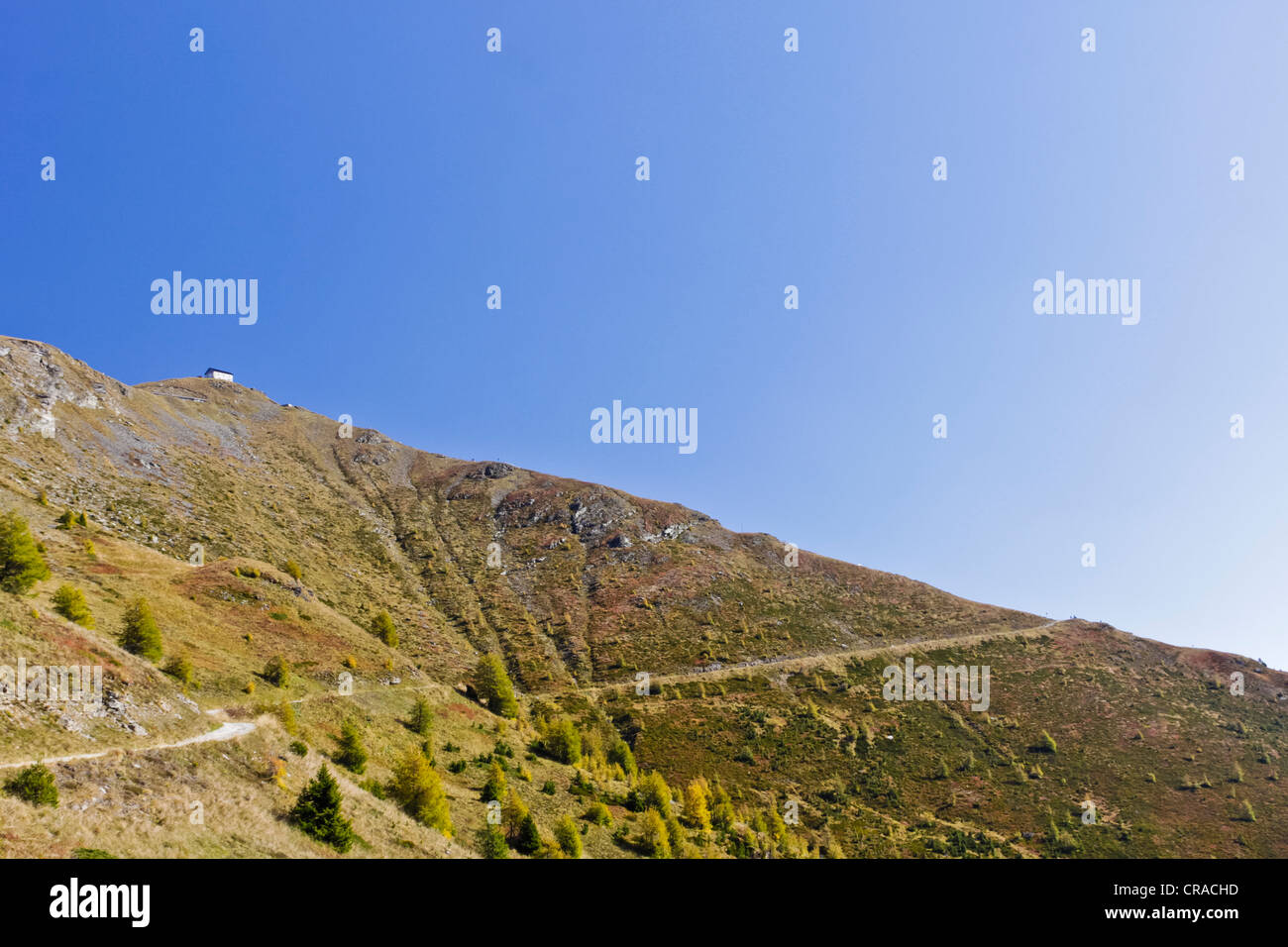 Mt Helm or Monte Elmo, 2434m, Sesto Dolomites, Italy, Europe Stock Photo