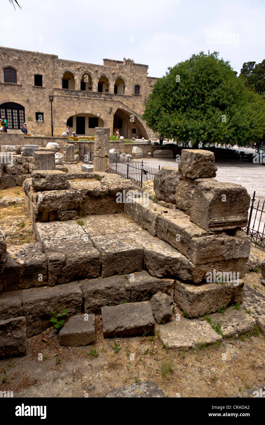 Sephardic Temple Rhodes Temple of Aphrodite, city of Rhodes, Rhodos, Greece, Europe Stock Photo ...