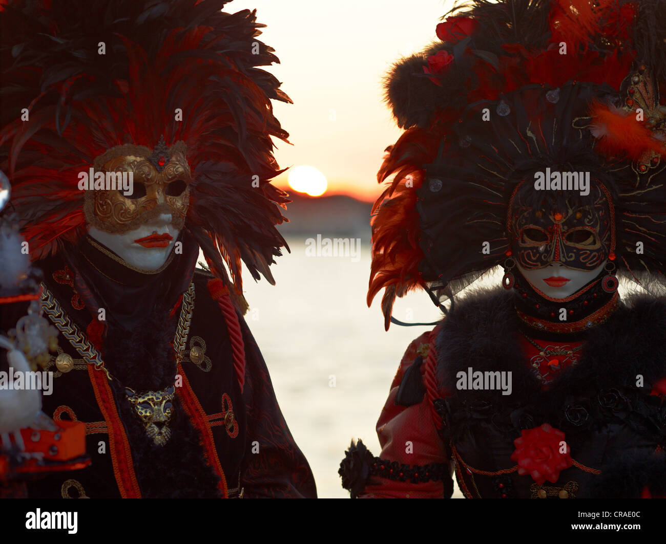 Venetian masks, Carnival in Venice, Veneto, Italy, Europe Stock Photo