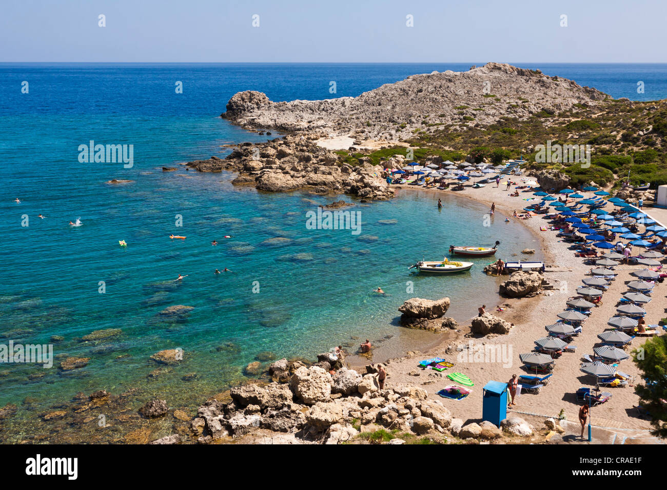 Anthony Quinn Bay, close to Faliraki, Rhodes, Greece, Europe Stock Photo