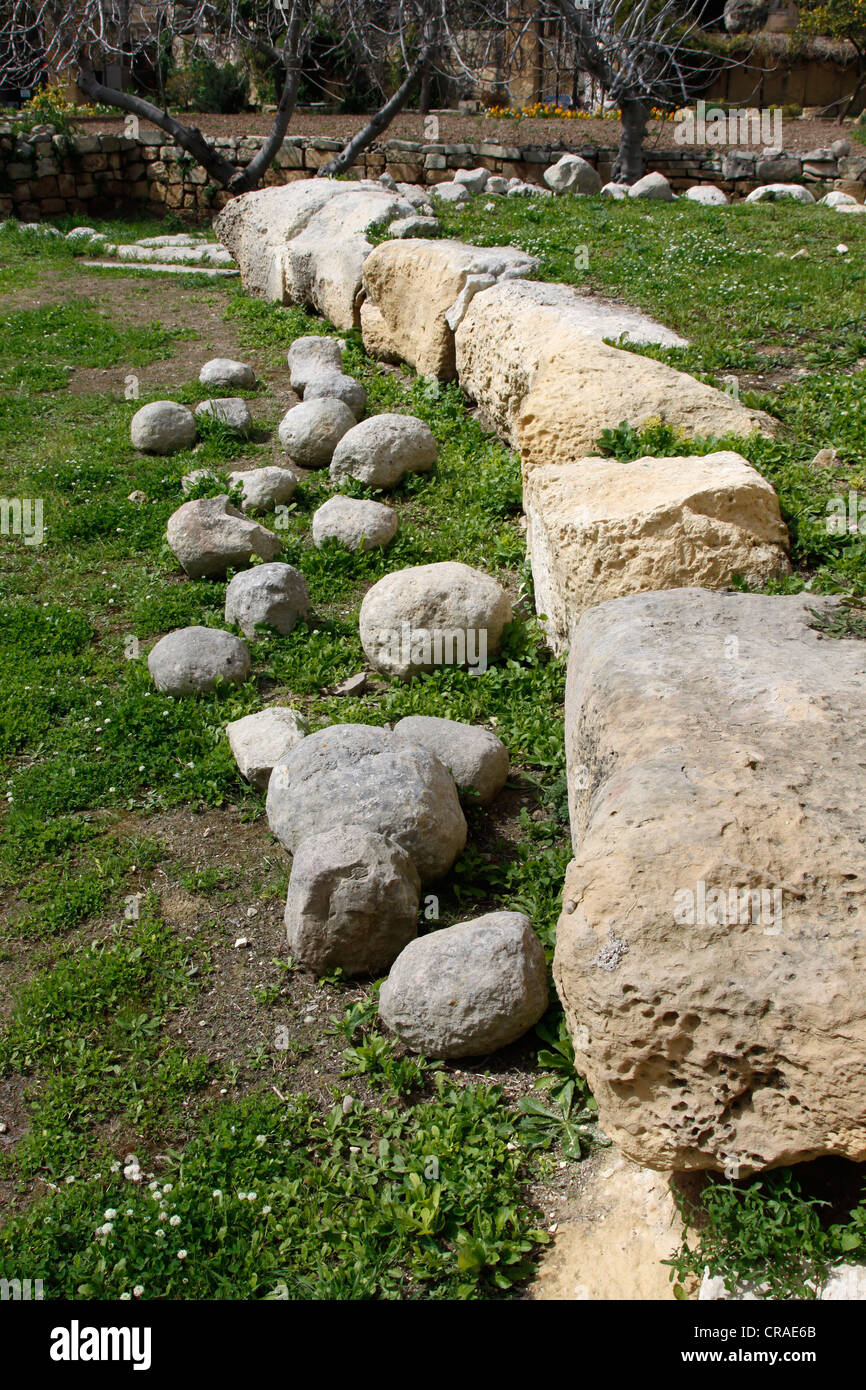 Neolithic, megalithic Tarxien Temple, Paola, Malta, Europe Stock Photo