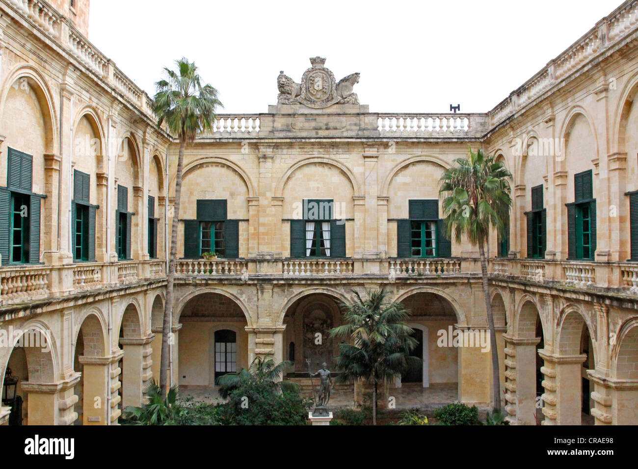 The Grand Masters Palace in the old City of Valletta on Malta in
