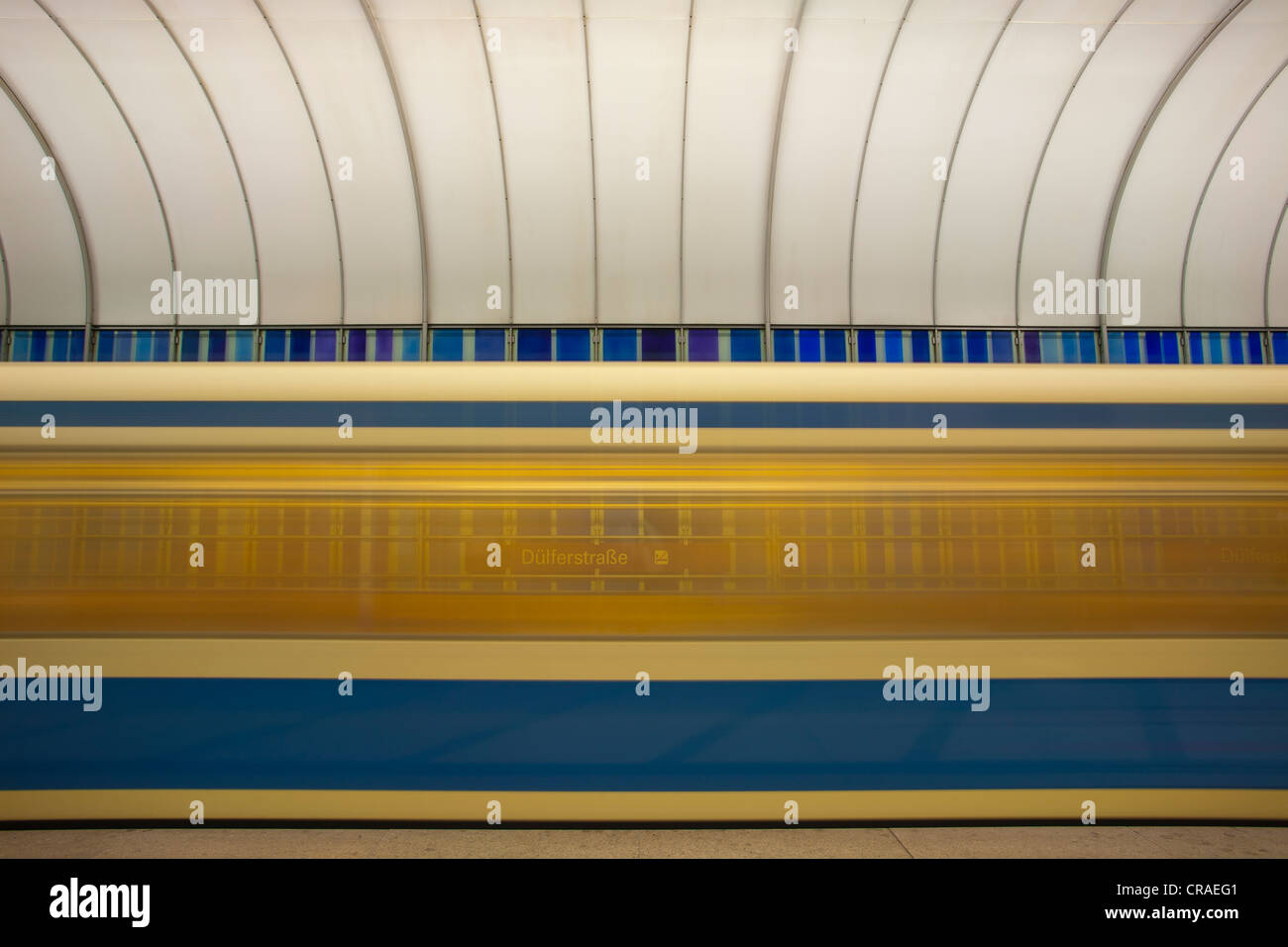 U-Bahn, underground railway, Munich, Bavaria, Germany, Europe Stock Photo