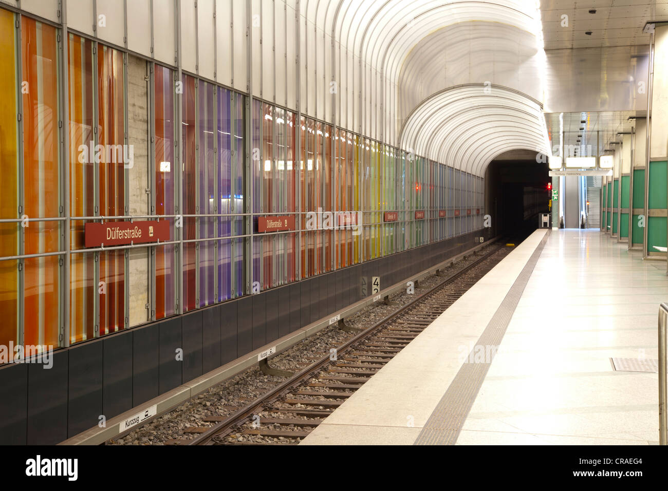 U-Bahn, underground railway, Munich, Bavaria, Germany, Europe Stock Photo