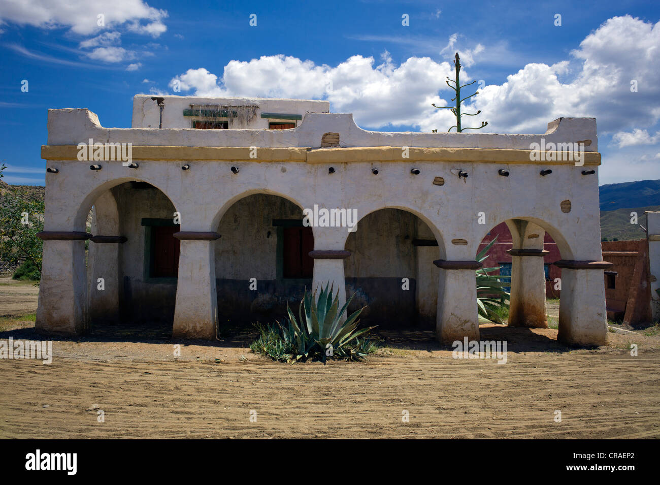 Fort Bravo, western town, former film set, Lucky Luke, The Daltons, now a tourist attraction, Tabernas, Andalusia, Spain, Europe Stock Photo