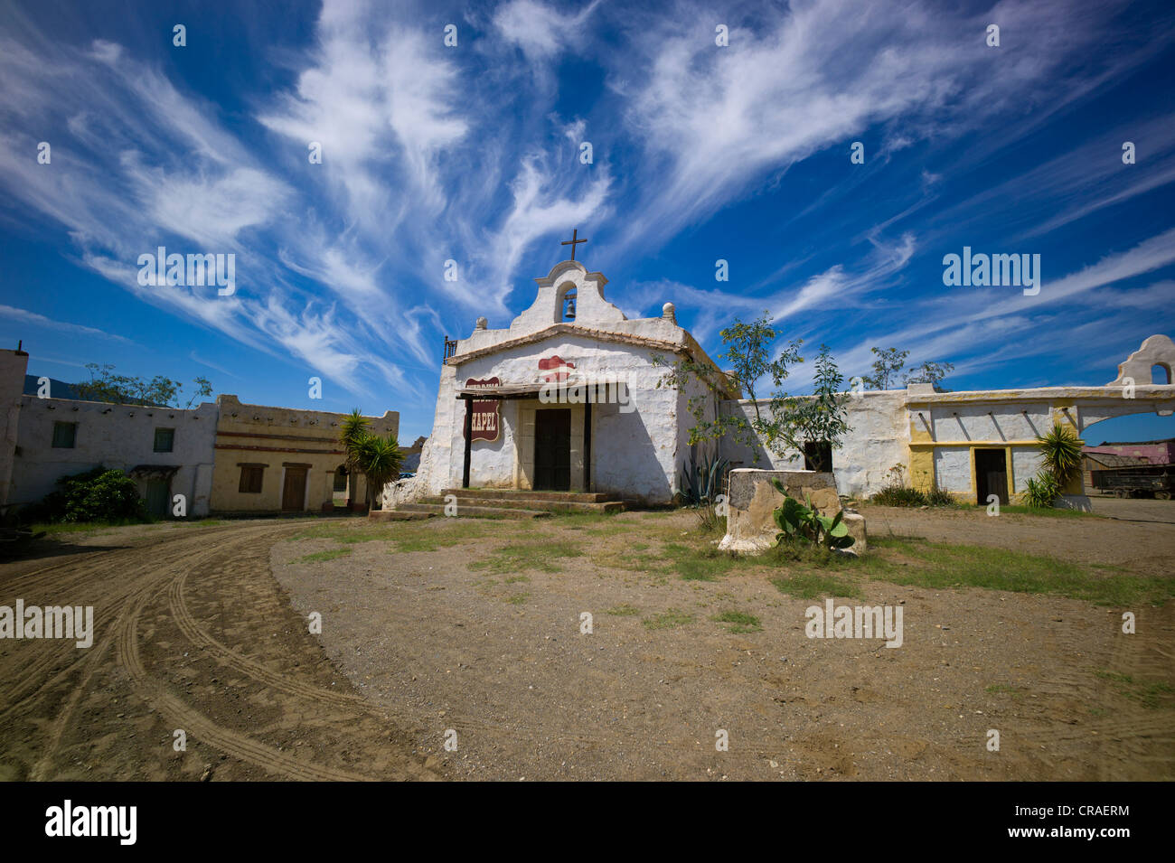 Fort Bravo, western town, former film set, now a tourist attraction, Tabernas, Andalusia, Spain, Europe Stock Photo