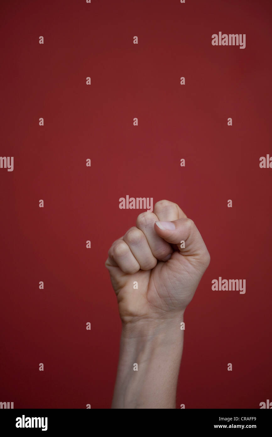 Fight power hand raised clenched hires stock photography and images