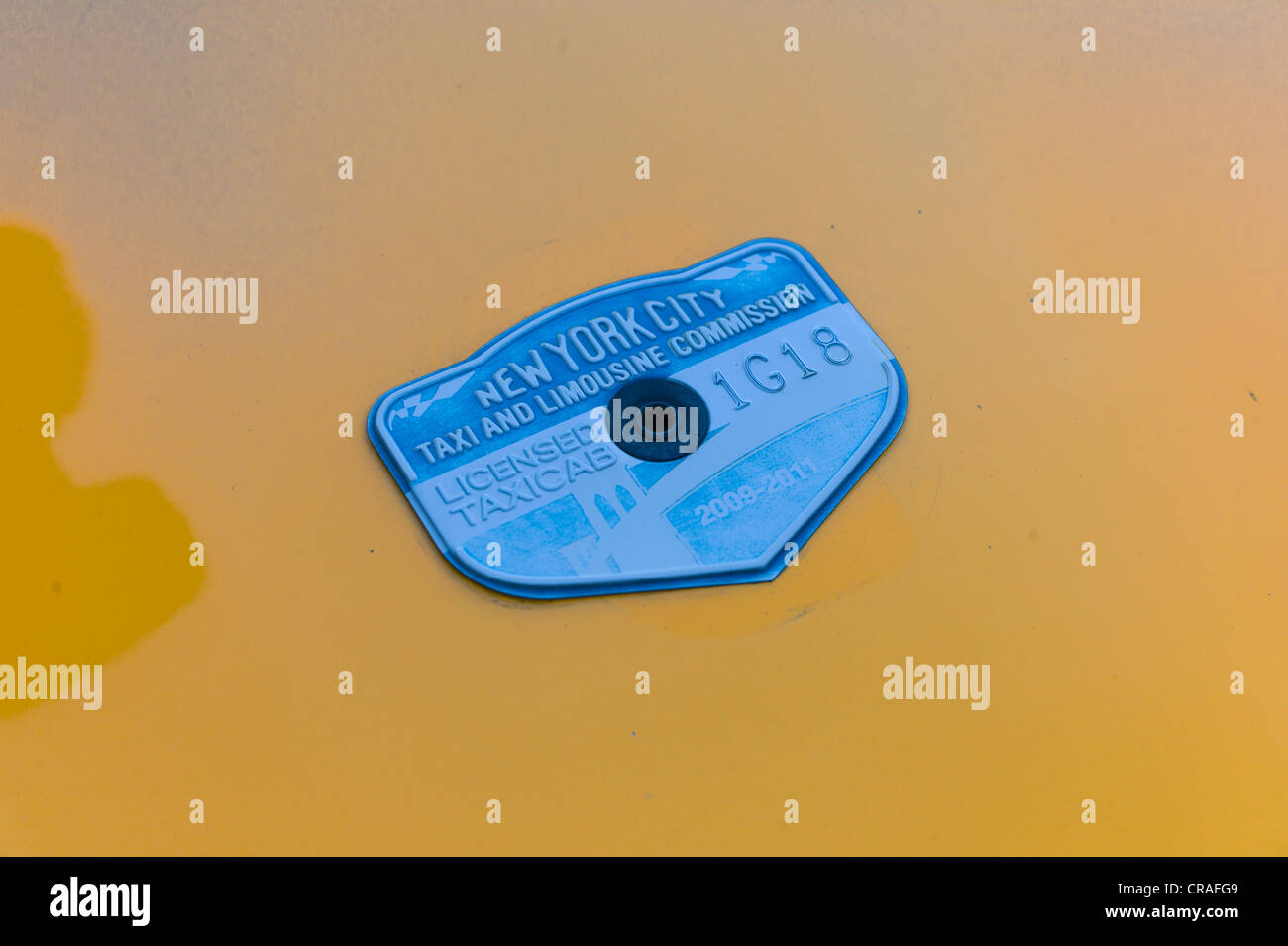 New york taxi license plate hires stock photography and images Alamy