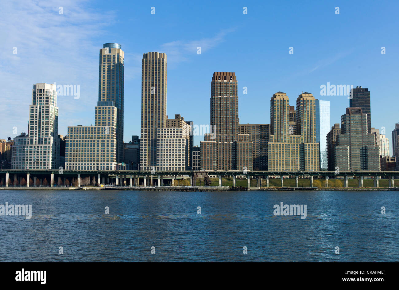 Skyline, Upper West Side, Hudson River, New York, USA Stock Photo Alamy