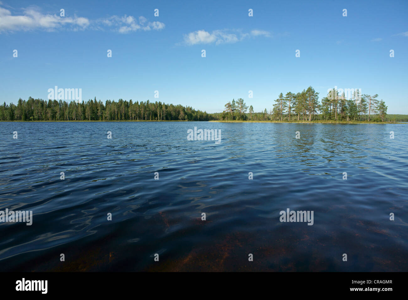 Lake near Kuusamo, Finland, Europe Stock Photo
