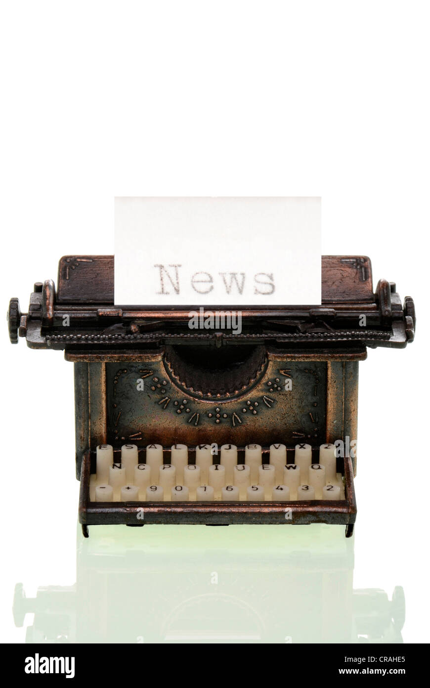 Old typewriter with the word News Stock Photo Alamy