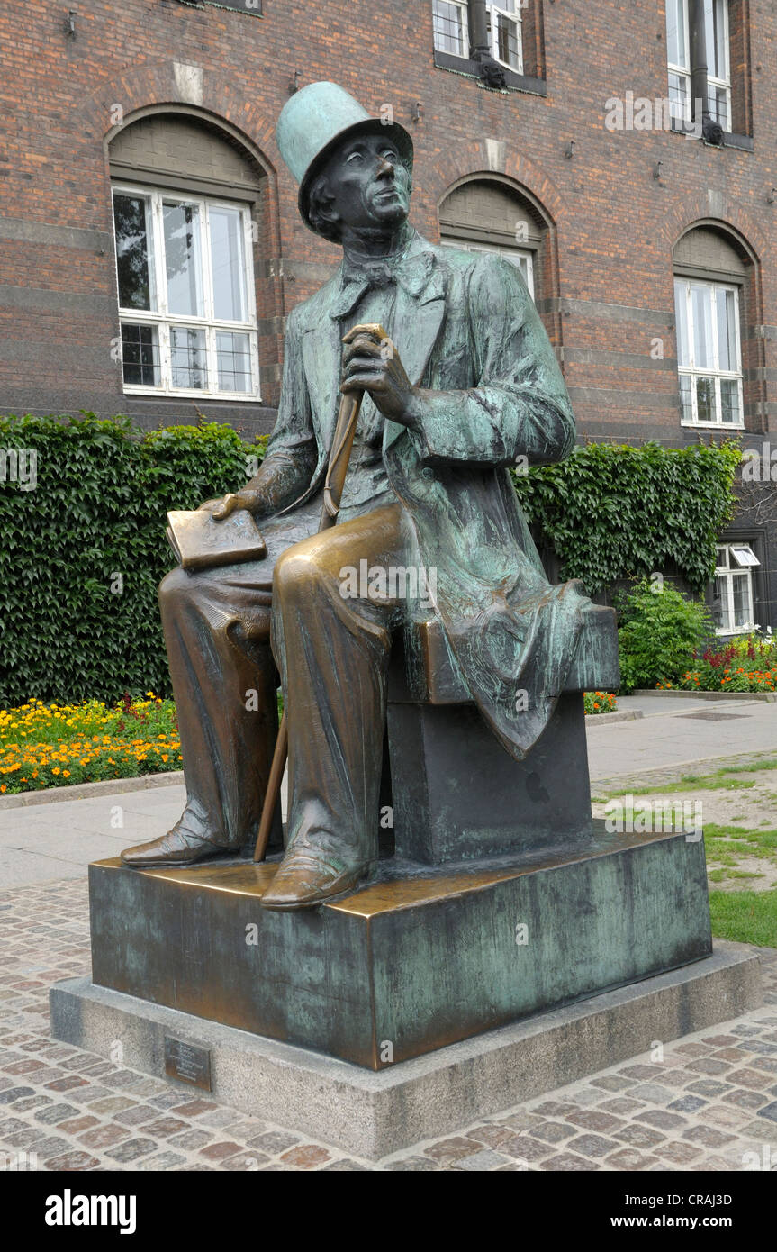 Hans Christian Andersen statue, Copenhagen, Denmark, Scandinavia ...