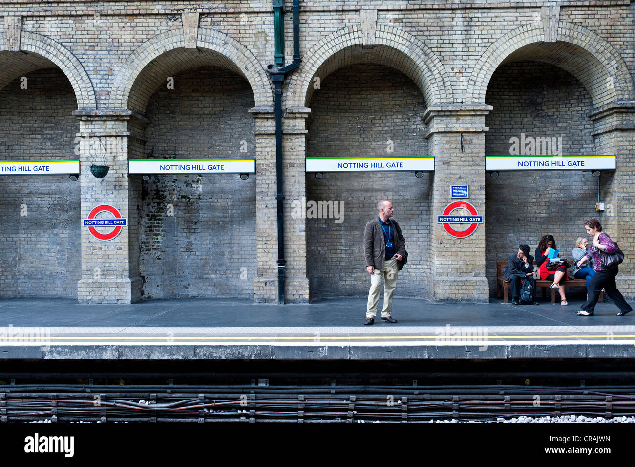 Notting Hill Gate underground station, Notting Hill, London, England