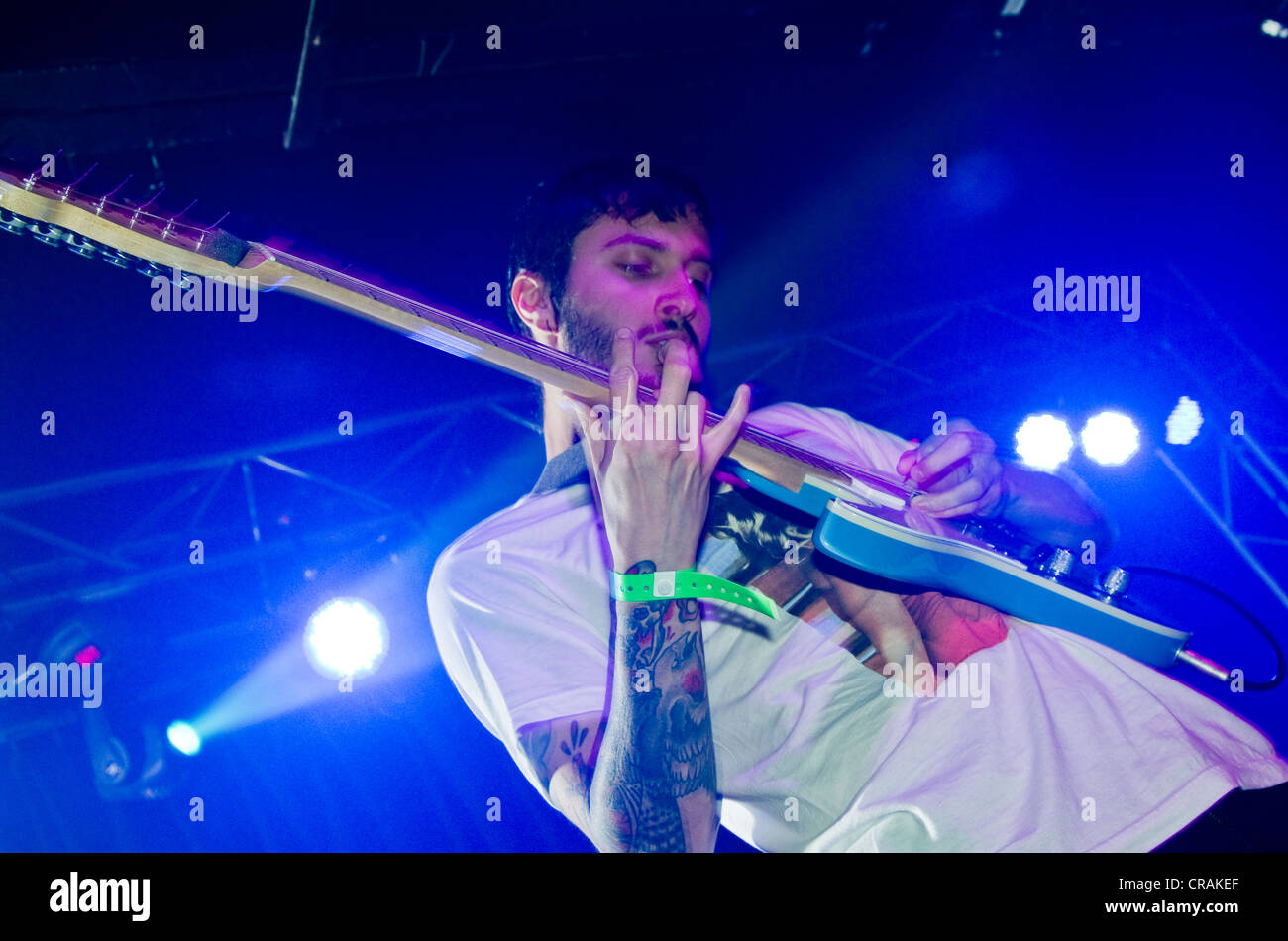 The Safety Fire playing the O2 Academy in Oxford, headlining a skeletor