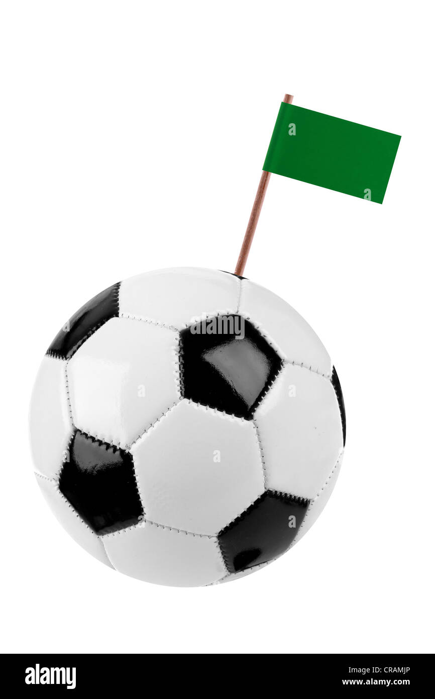 Soccer ball or football with a national flag Stock Photo