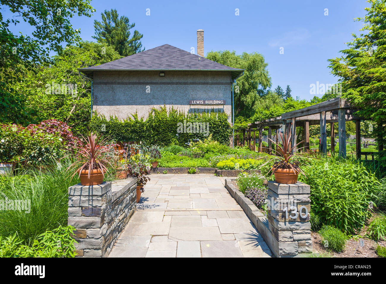 Entrance to Robison York State Herb Garden in Cornell Plantations in