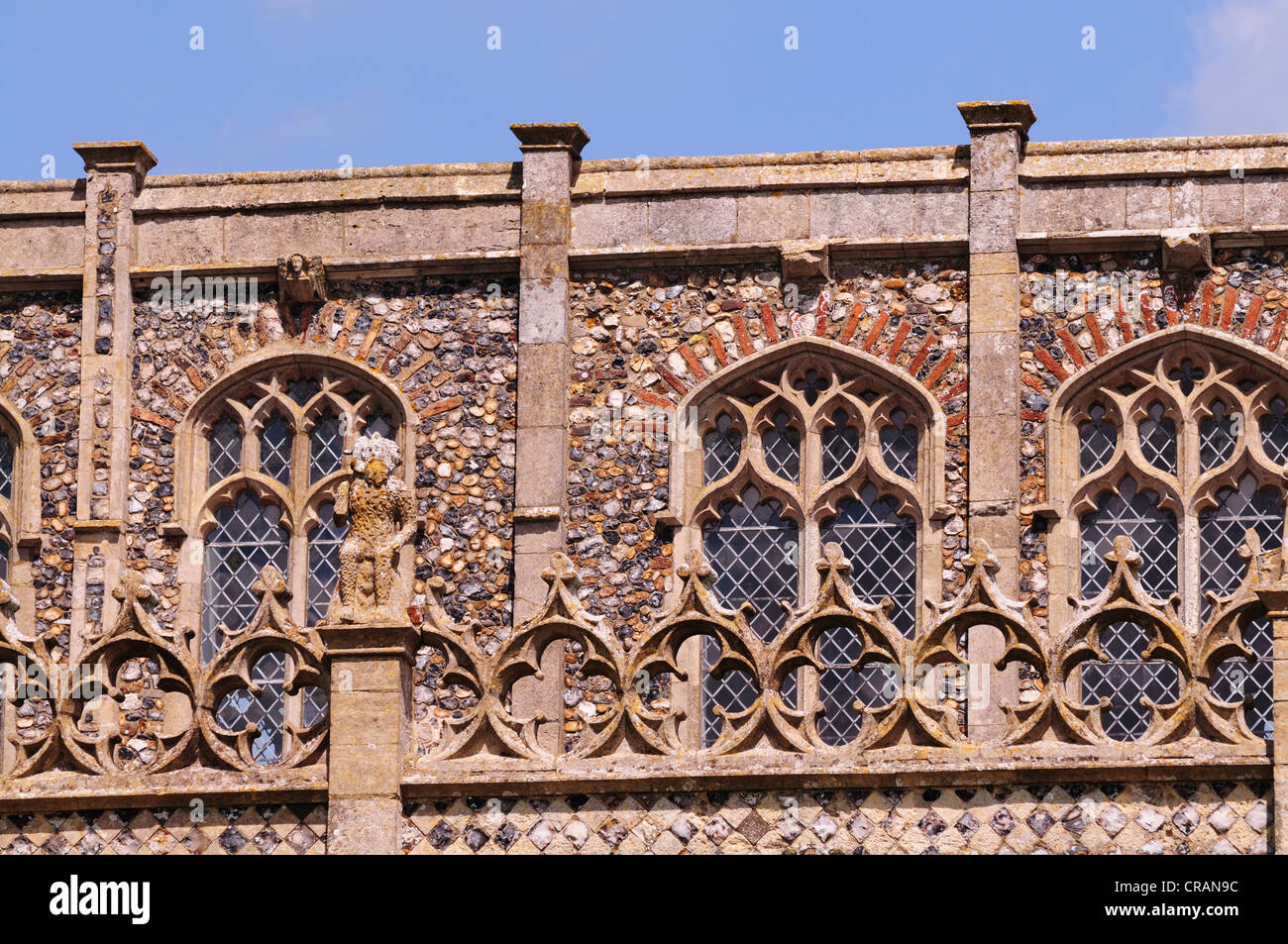 Architectural detail of the Holy Trinity Church Blythburgh Suffolk UK Stock Photo
