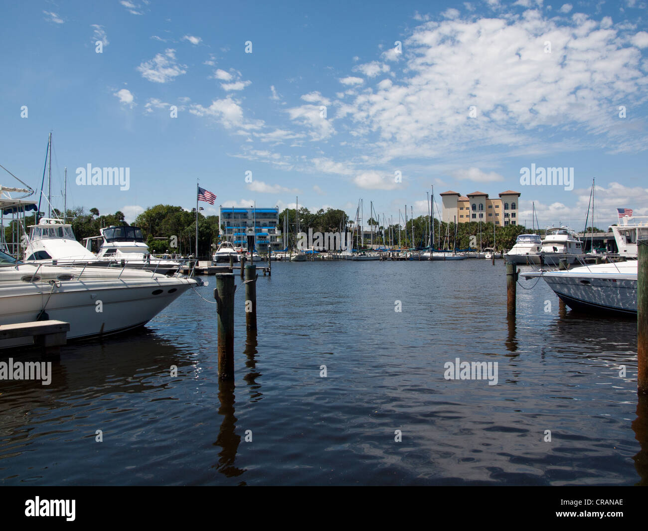 Melbourne Yacht Club Harbor in the Indian River Lagoon on the Intracoastal Waterway at Melbourne