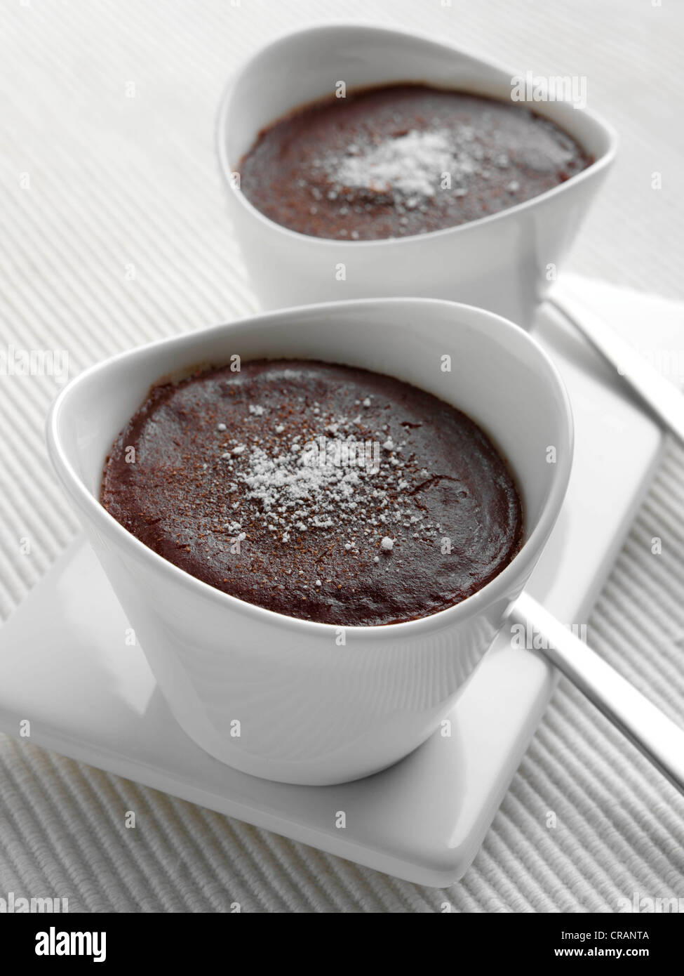 Banana fudge pudding Stock Photo Alamy