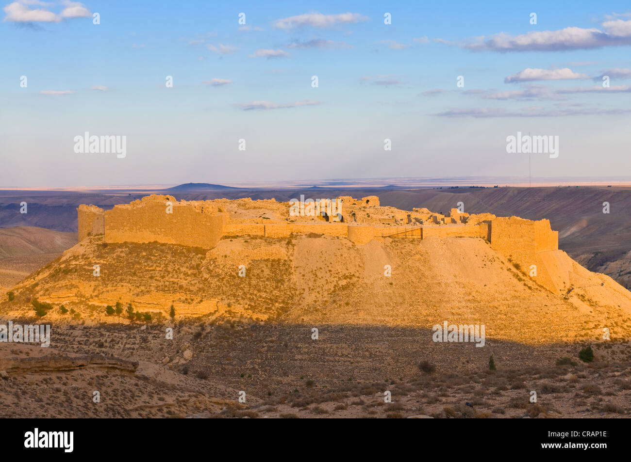 Mont Real, a Crusader Castle, Shobak Fortress, Jordan, Middle East, Asia Stock Photo