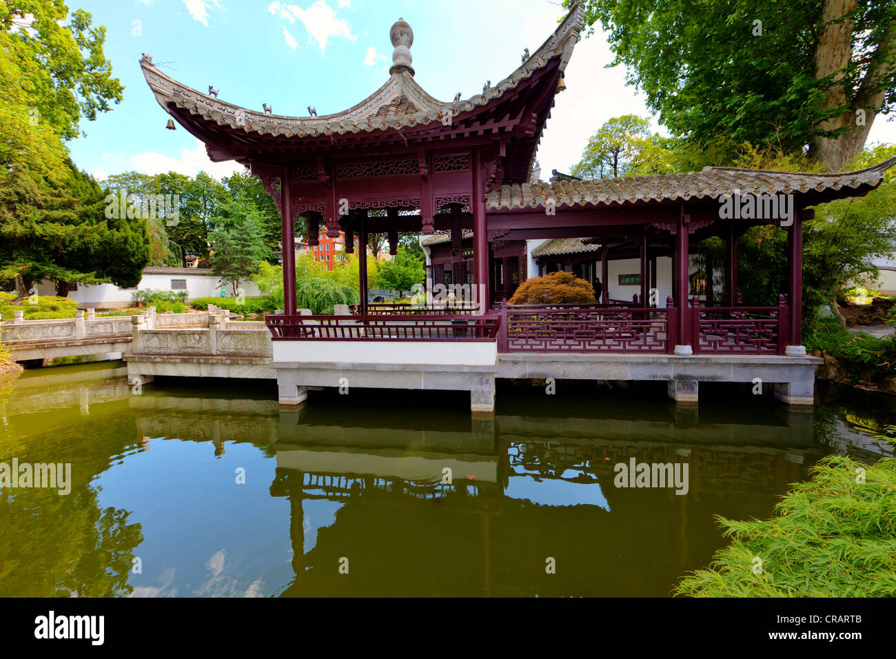 Bethmann Park Chinese Garden Frankfurt Am Main Hesse Germany