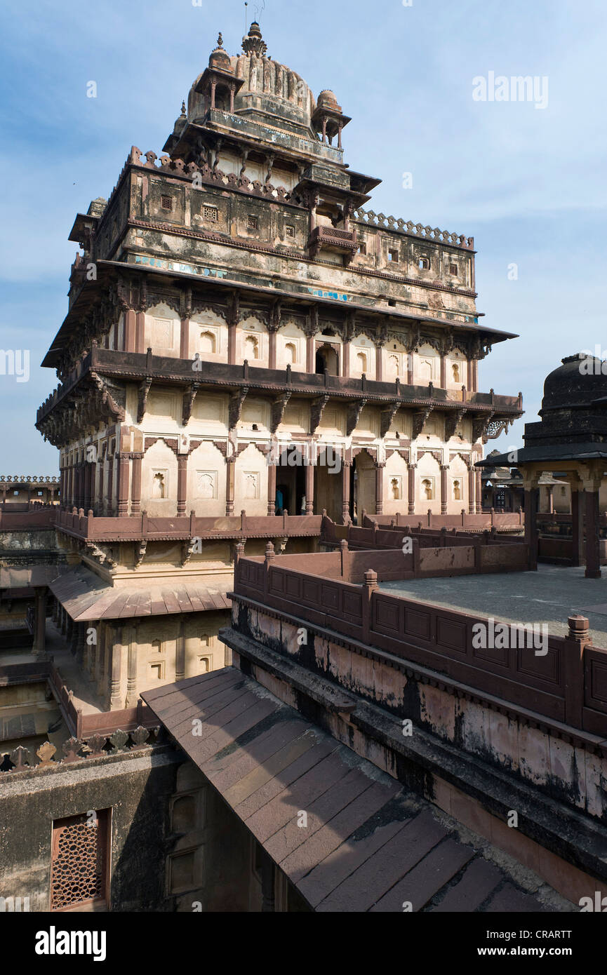 Palace of Bir Singh Deo, Datia, Madhya Pradesh, North India, India, Asia Stock Photo
