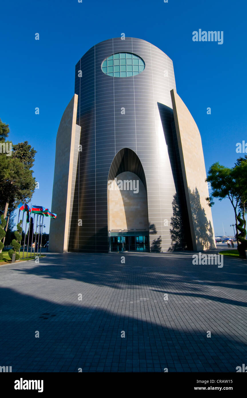 Modern building, Baku, Azerbaijan, Caucasus Region, Eurasia Stock Photo