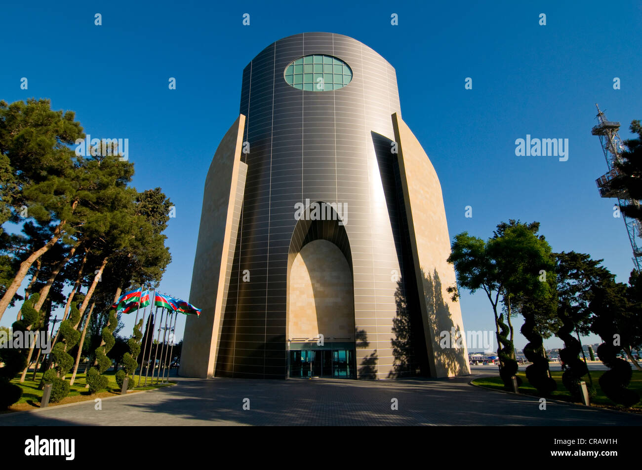 Modern building, Baku, Azerbaijan, Caucasus Region, Eurasia Stock Photo