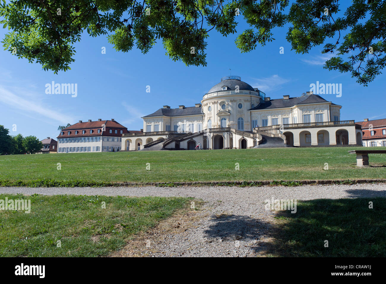 Schloss Solitude or Castle Solitude, Stuttgart-West, Stuttgart, Swabia, Baden-Wuerttemberg, Germany, Europe Stock Photo