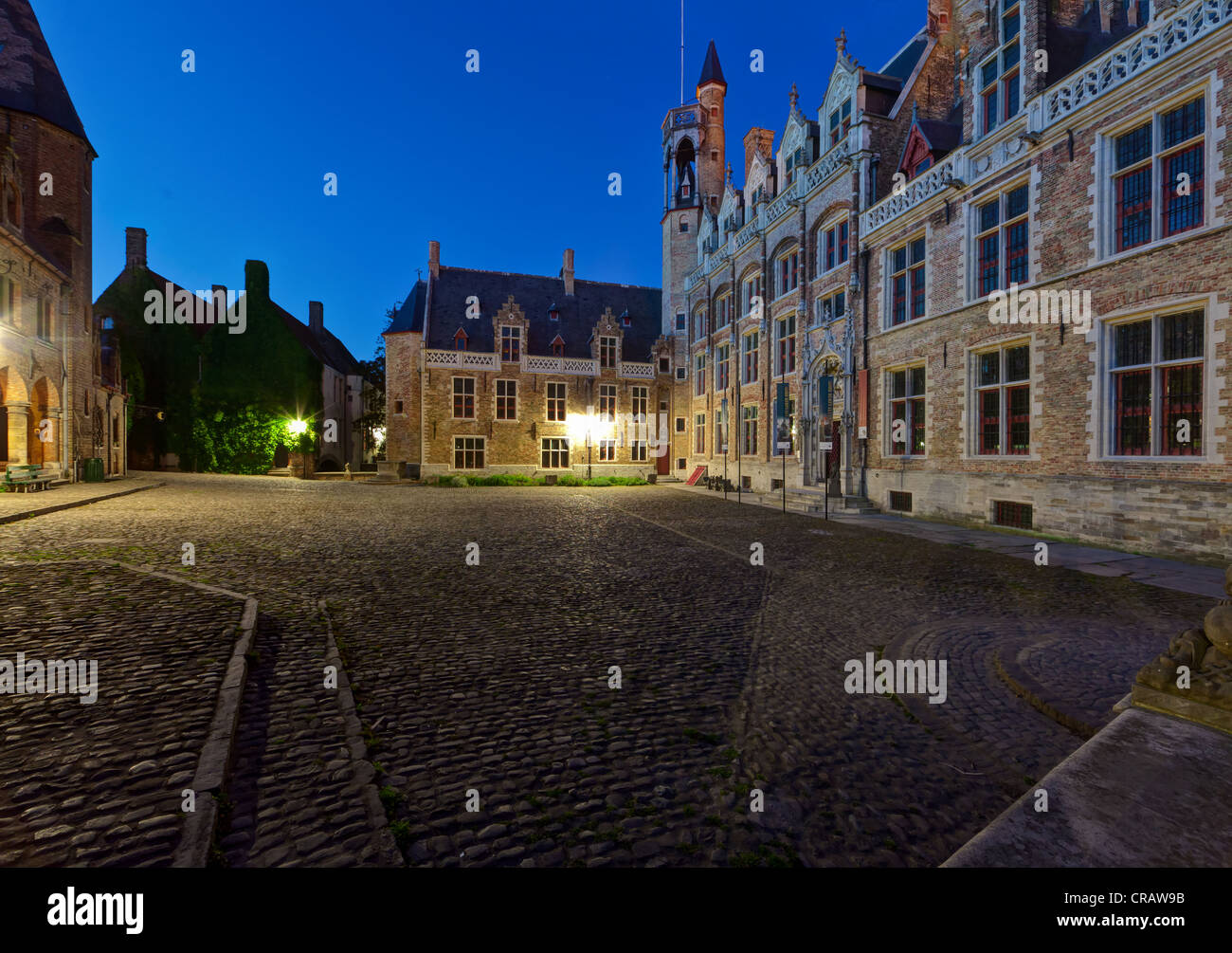 Gruuthusemuseum at the Church of Our Lady, Onze-Lieve-Vrouwekerk, historic town centre of Bruges, UNESCO World Heritage Site Stock Photo