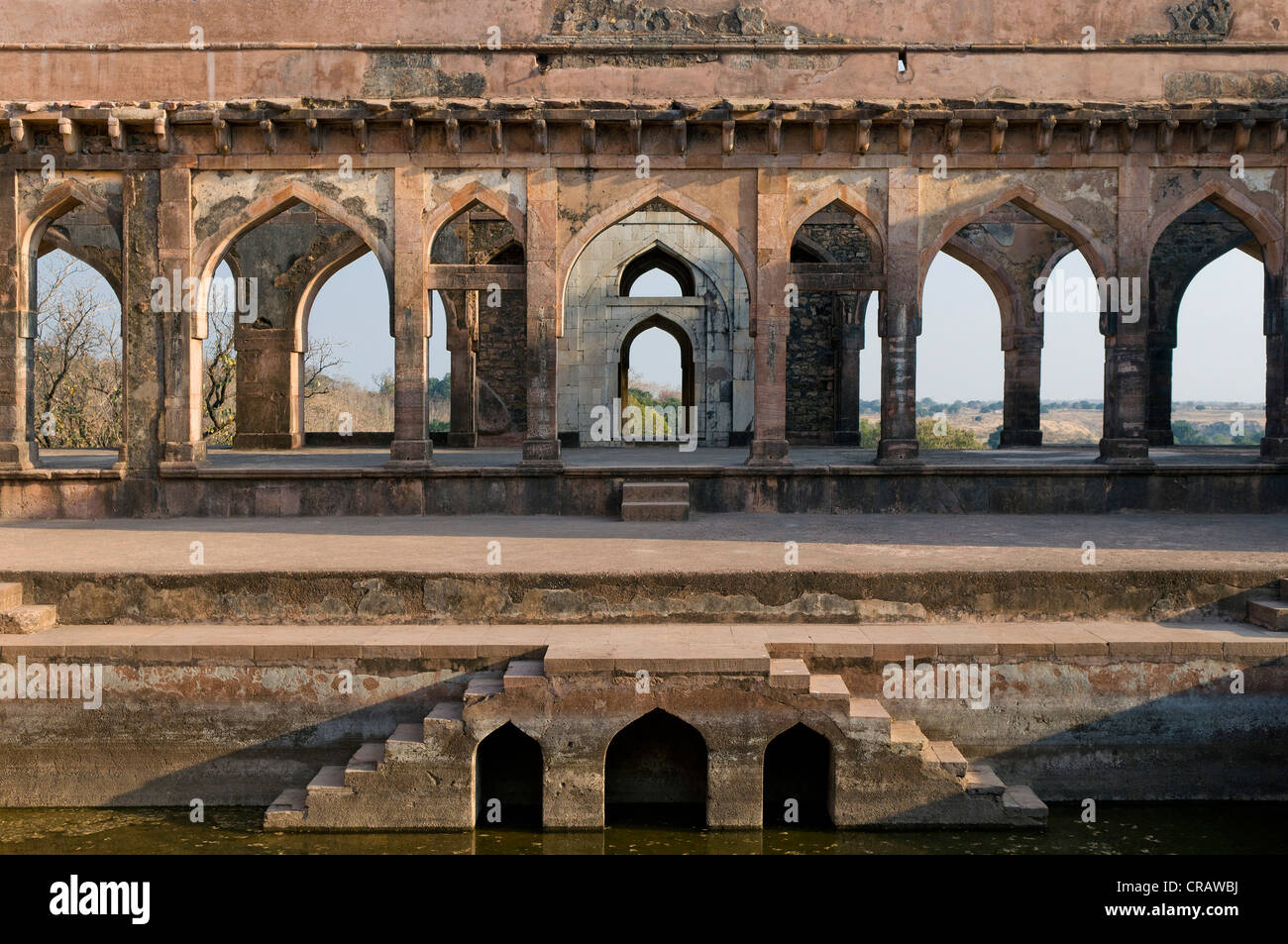 Palace of Baz Bahadur, Mandu, Madhya Pradesh, North India, India, Asia Stock Photo