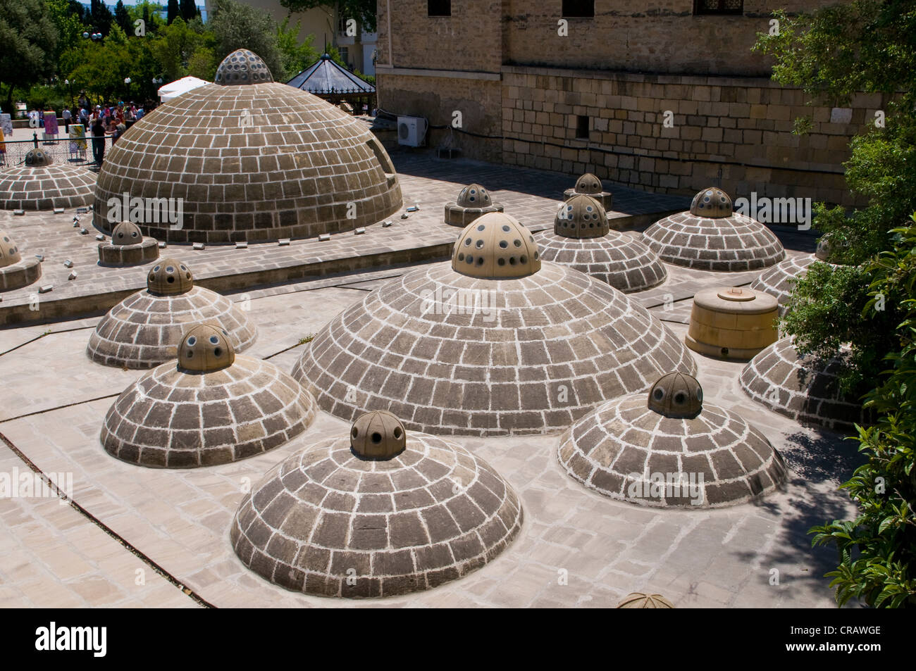 Historic hammam in the city centre, Baku, Azerbaijan, Caucasus region, Middle East Stock Photo