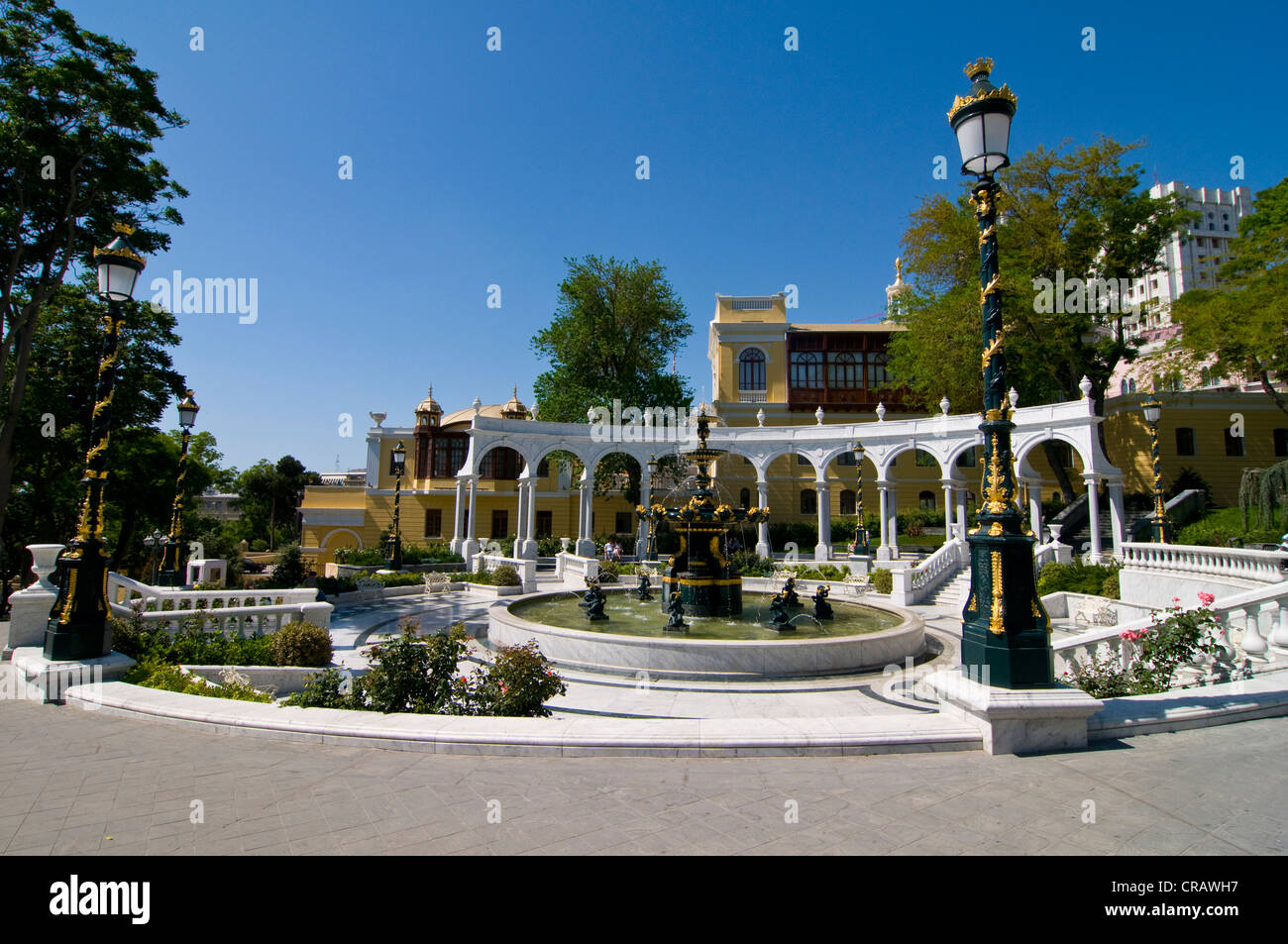 Fountain Square, Baku, Azerbaijan, Caucasus, Middle East Stock Photo