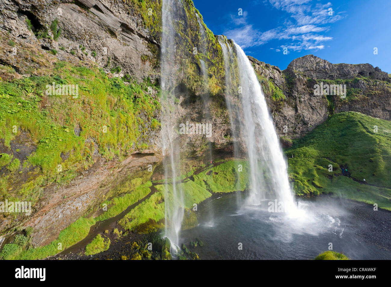Seljalandsfoss waterfall, southern Iceland, Europe Stock Photo