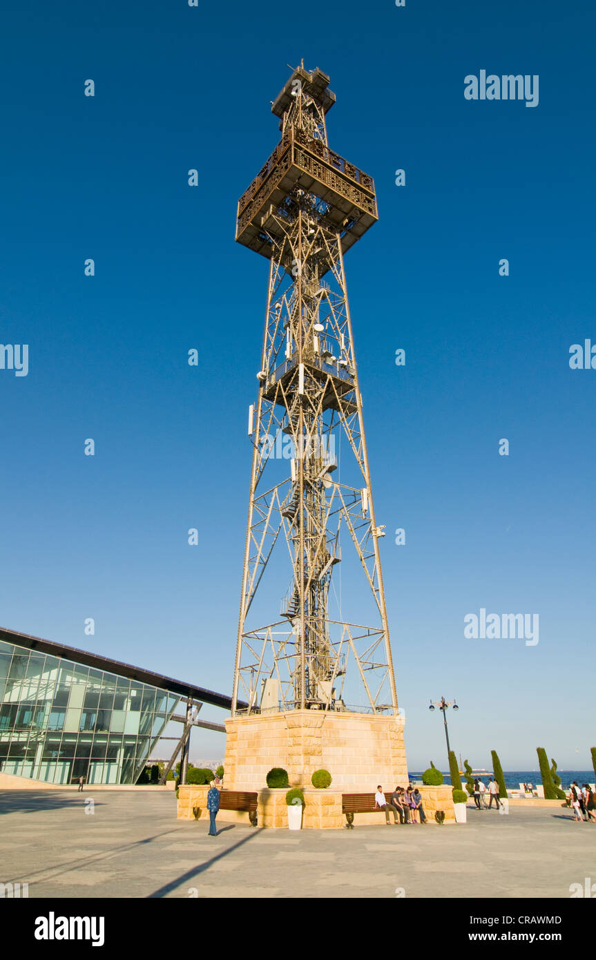 Observation tower, Baku, Azerbaijan, Caucasus, Middle East Stock Photo