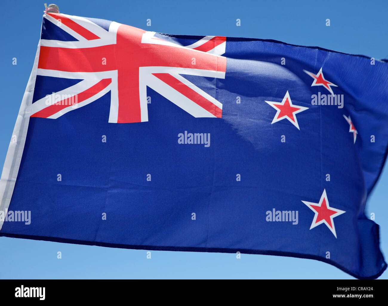 New Zealand flag Stock Photo