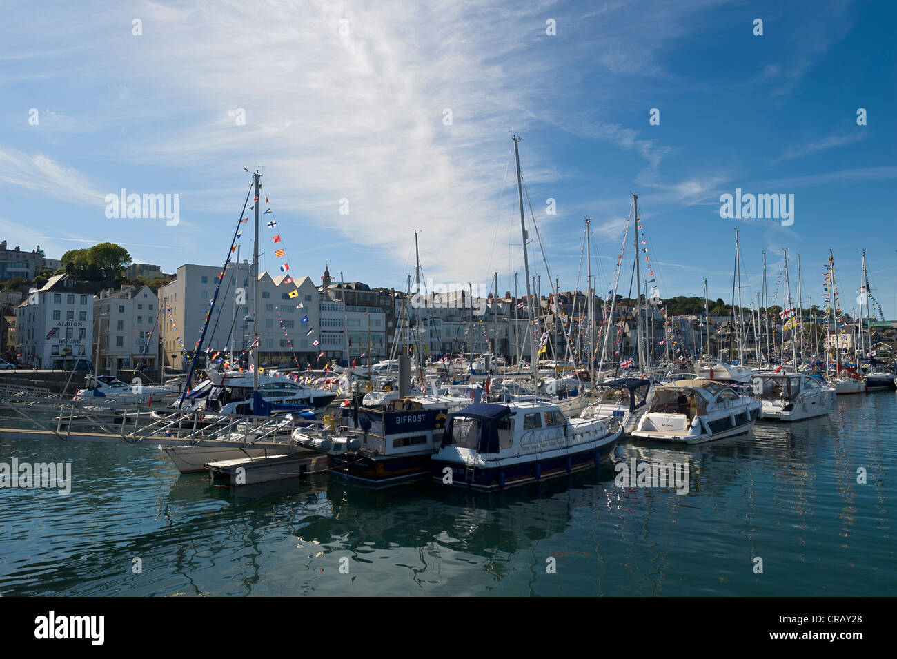 UK Guernsey Channel Islands Saint Peter Port Victoria marina Stock Photo -  Alamy