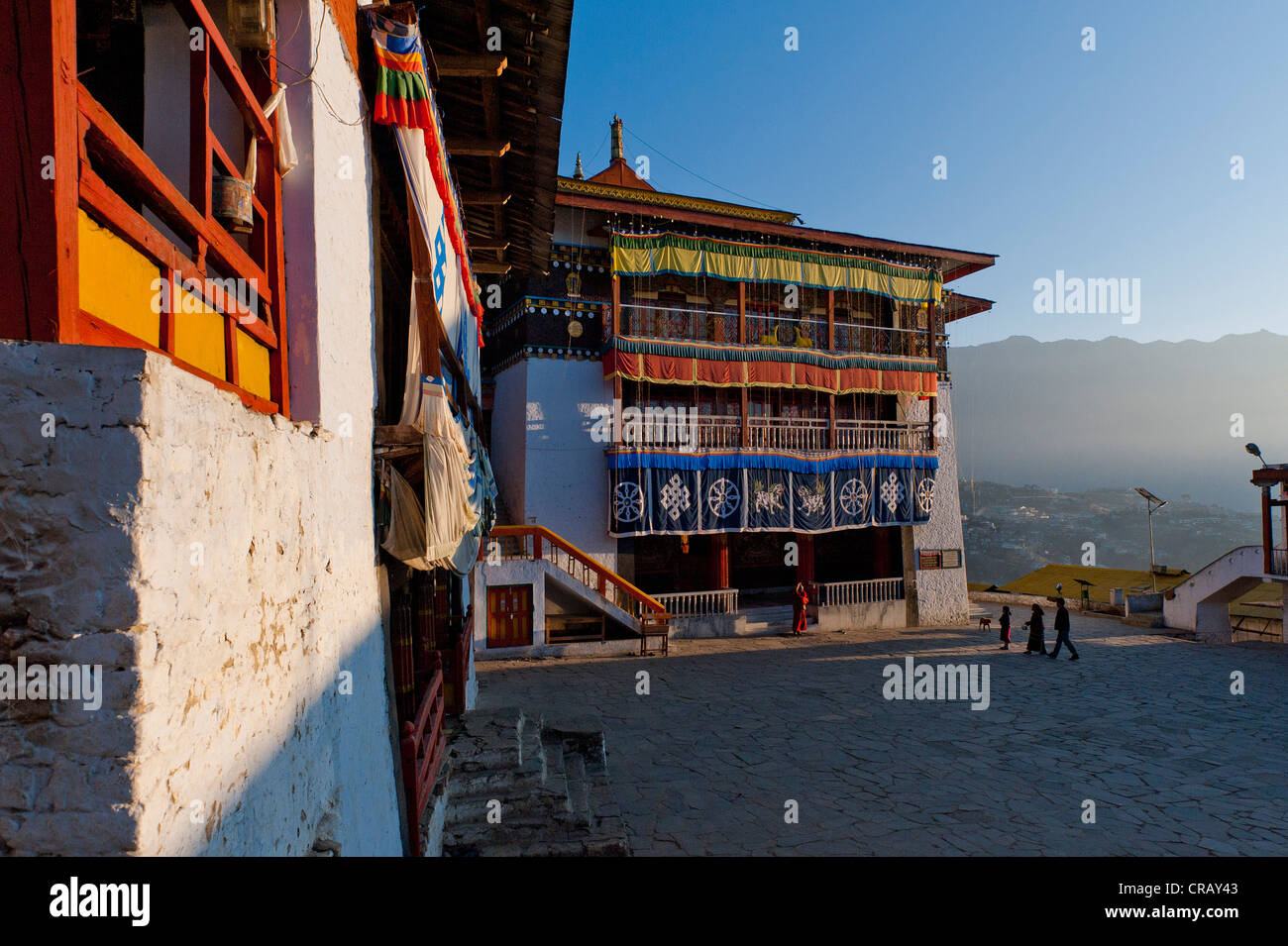 Galden Namgey Lhatse Monastery, the largest Buddhist monastery in India, Tawang, Arunachal Pradesh, India, Asia Stock Photo