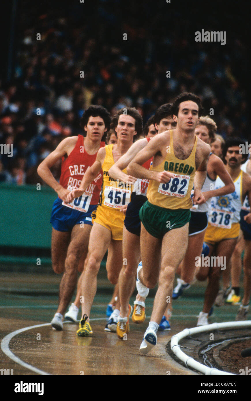 Alberto Salazar competing at the 1980 US Olympic Track and Field Trials