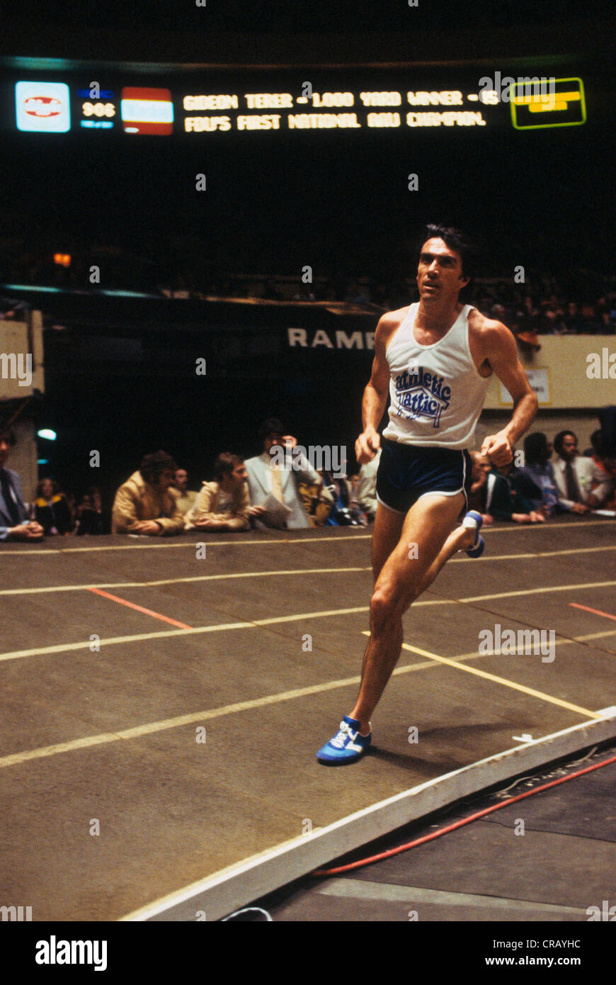 Barry Brown competing indoors in Madison Square Garden. Stock Photo