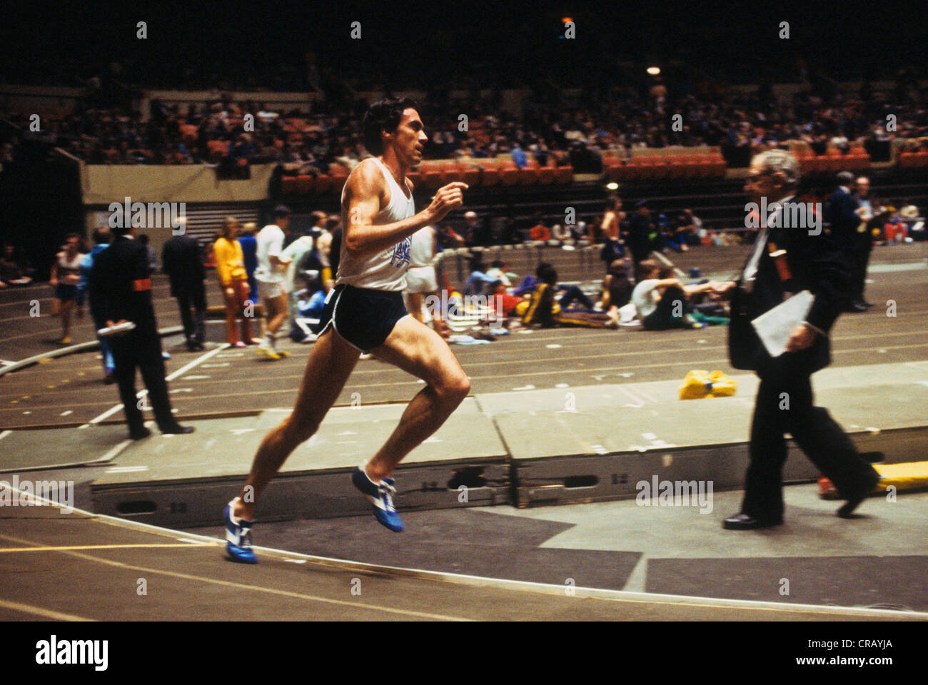 Barry Brown competing indoors in Madison Square Garden. Stock Photo