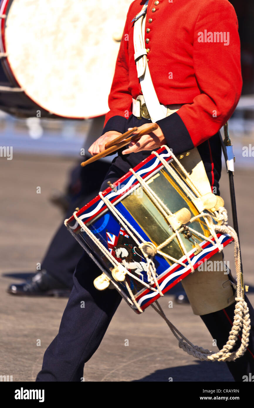 Fort Henry Kingston Ontario Canada, Drummer Ford Henry Guards Stock Photo