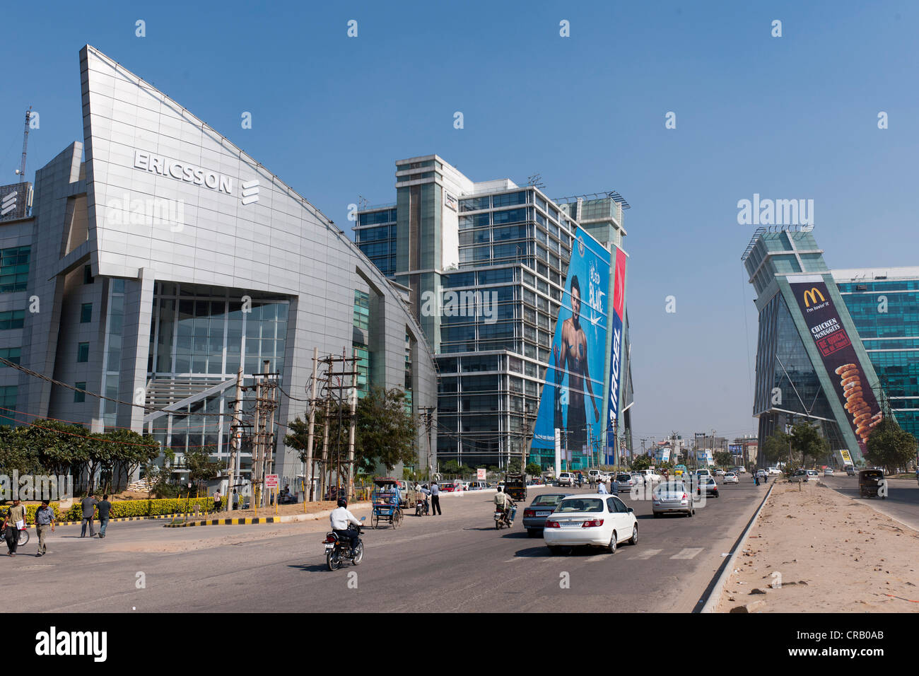 New office buildings, Gurgaon, Haryana, India, Asia Stock Photo
